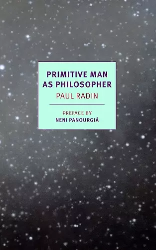 Primitive Man As Philosopher cover