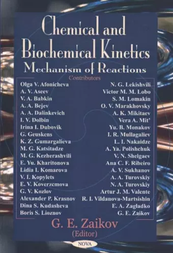 Chemical & Biochemical Kinetics cover