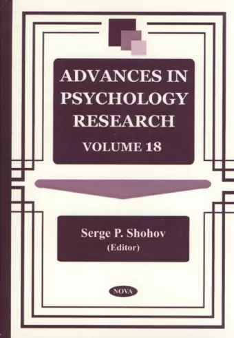 Advances in Psychology Research cover