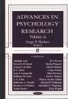 Advances in Psychology Research cover