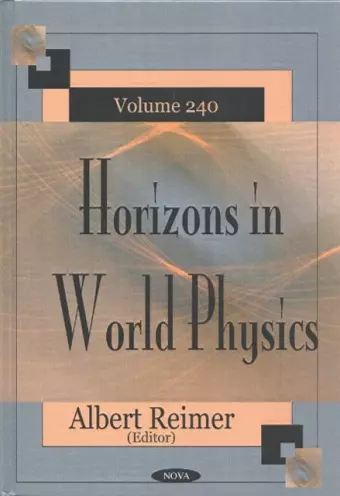 Horizons in World Physics, Volume 240 cover