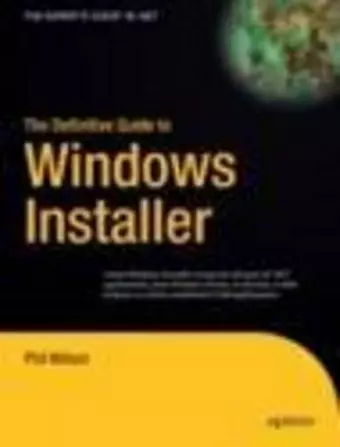 The Definitive Guide to Windows Installer cover