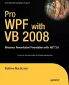 Pro WPF with VB 2008 cover