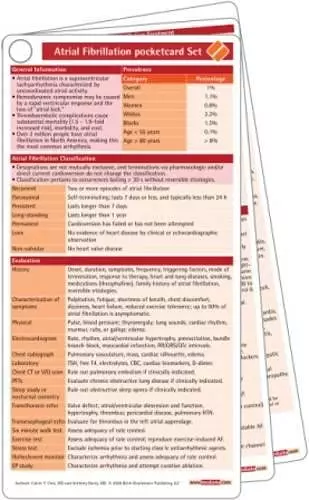 Artial Fibrillation Pocketcard Set cover