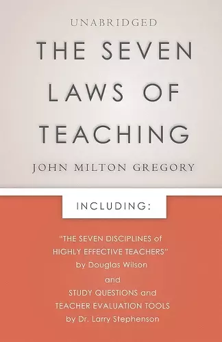 The Seven Laws of Teaching cover