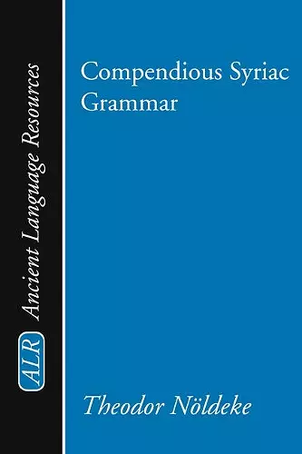 Compendious Syriac Grammar cover