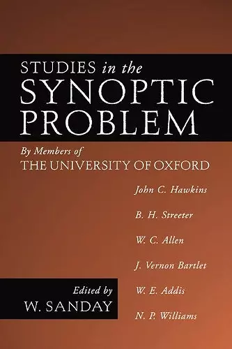 Studies in the Synoptic Problem cover