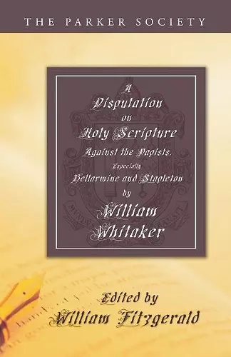 A Disputation on Holy Scripture cover