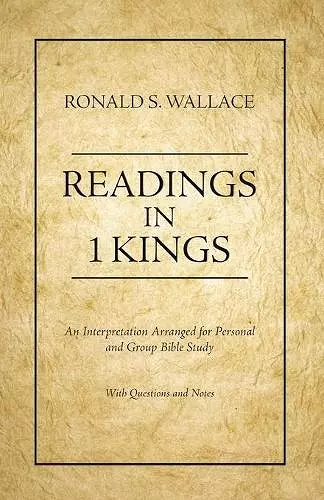 Readings in 1 Kings cover