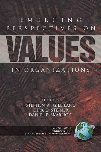 Emerging Perspectives Values in Organizations cover