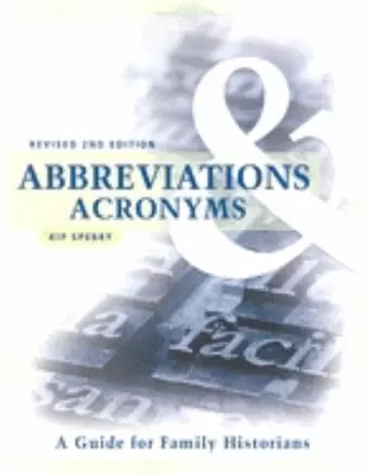 Abbreviations & Acronyms cover