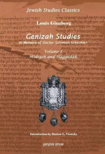 Genizah Studies in Memory of Doctor Solomon Schechter (Vol 1) cover