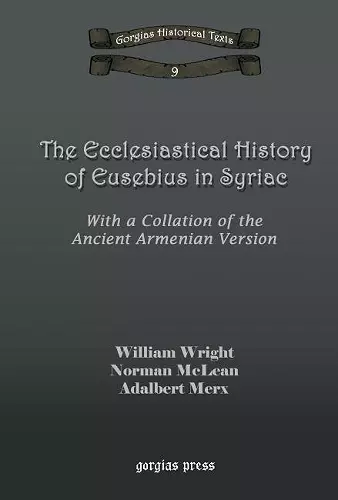 The Ecclesiastical History of Eusebius in Syriac cover