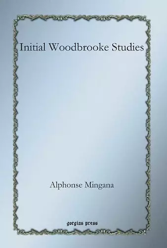 Initial Woodbrooke Studies cover