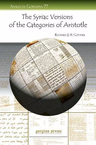 The Syriac Versions of the Categories of Aristotle cover