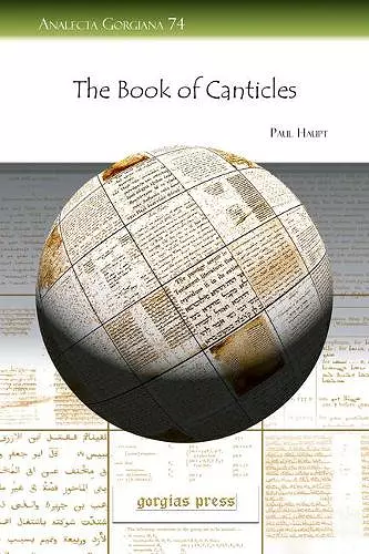 The Book of Canticles cover