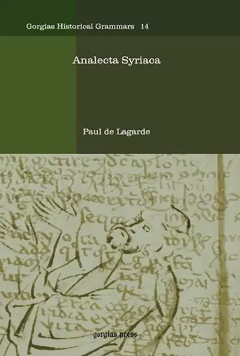 Analecta Syriaca cover
