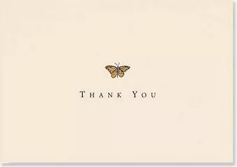 Thank You Notes Gold Butterfly cover