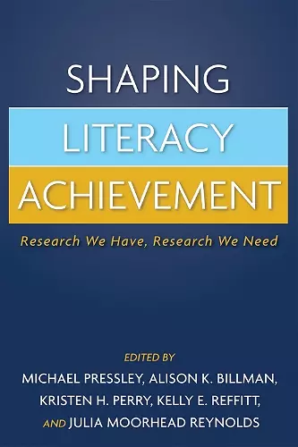 Shaping Literacy Achievement cover