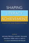 Shaping Literacy Achievement cover