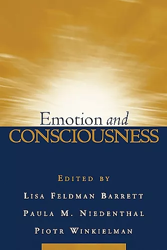 Emotion and Consciousness cover