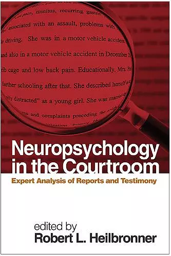 Neuropsychology in the Courtroom cover