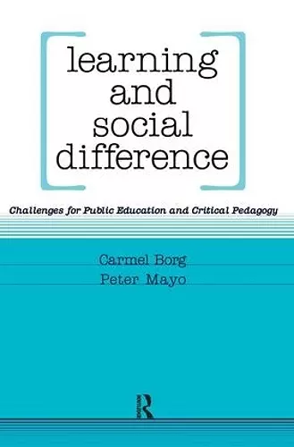 Learning and Social Difference cover