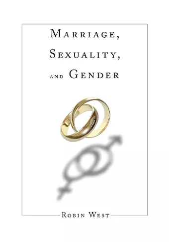 Marriage, Sexuality, and Gender cover