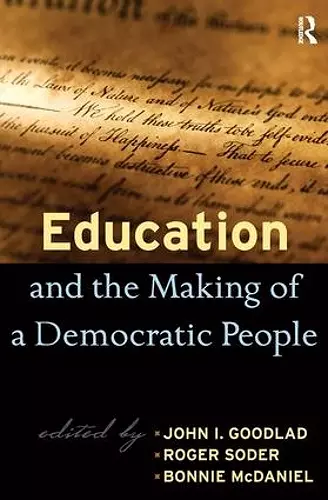 Education and the Making of a Democratic People cover