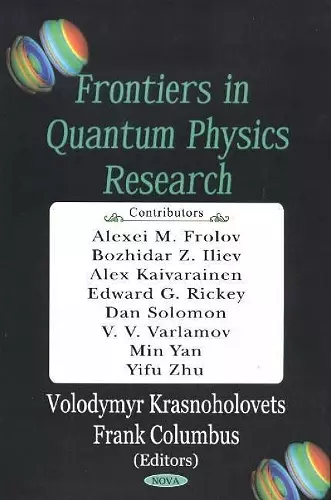 Frontiers in Quantum Physics Research cover
