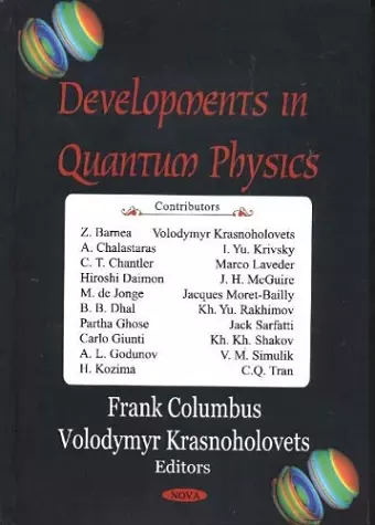 Developments in Quantum Physics cover