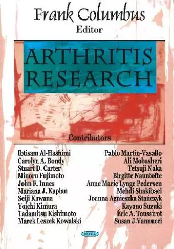 Arthritis Research cover