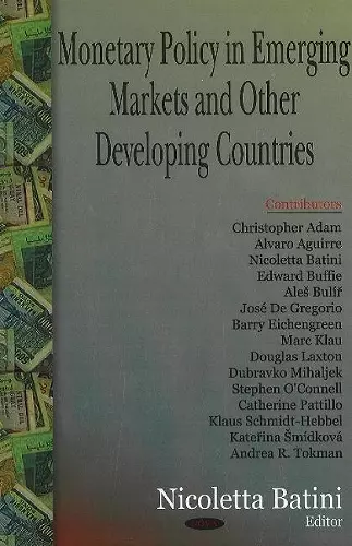 Monetary Policy in Emerging Markets & Other Developing Countries cover