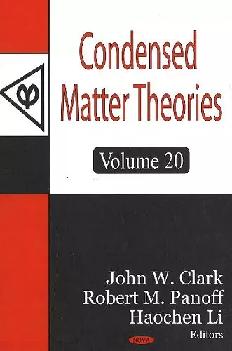 Condensed Matter Theories, Volume 20 cover