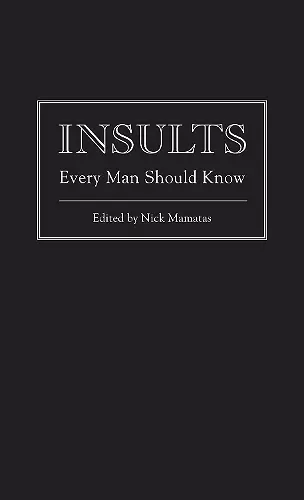 Insults Every Man Should Know cover