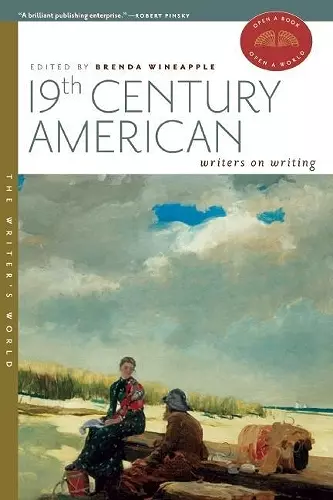 19th Century American Writers on Writing cover