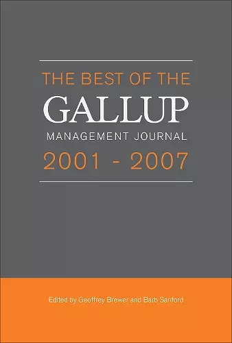 Best of the Gallup Management Journal 2001-2007 cover