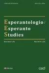 Esperantologio / Esperanto Studies. Nova Serio / New Series 1 (9) cover