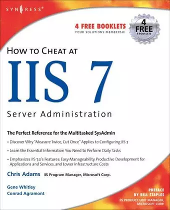 How to Cheat at IIS 7 Server Administration cover