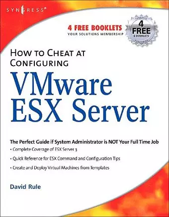 How to Cheat at Configuring VmWare ESX Server cover