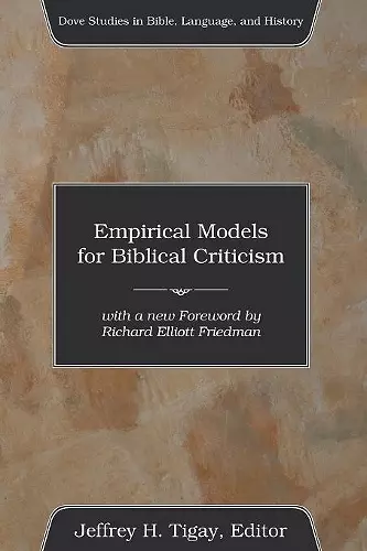 Empirical Models for Biblical Criticism cover