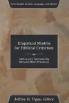 Empirical Models for Biblical Criticism cover