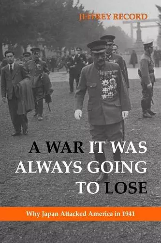 A War It Was Always Going to Lose cover