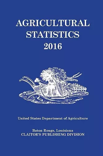 Agricultural Statistics 2016 cover