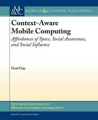 Context-Aware Mobile Computing cover