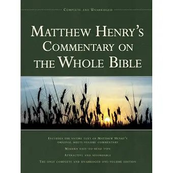Matthew Henry's Commentary on the Whole Bible cover