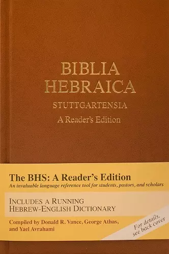 Biblia Hebraica Stuttgartensia cover