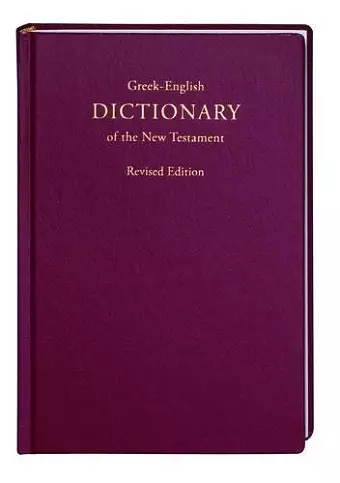 Greek-English Dictionary of the New Testament cover