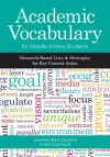 Academic Vocabulary for Middle School Students cover