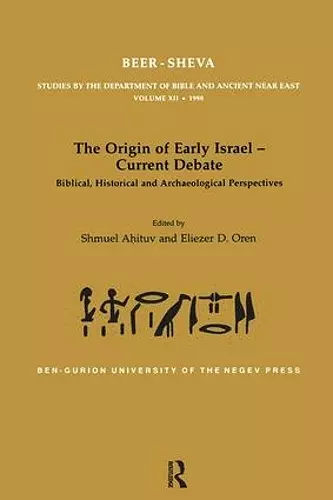 The Origin of Early Israel-Current Debate cover